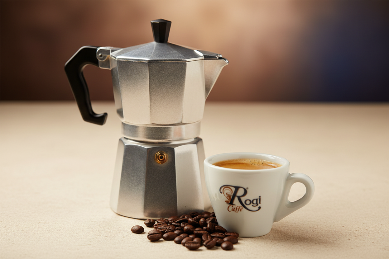 Caffettiera e Tazzina Rogi Caffè